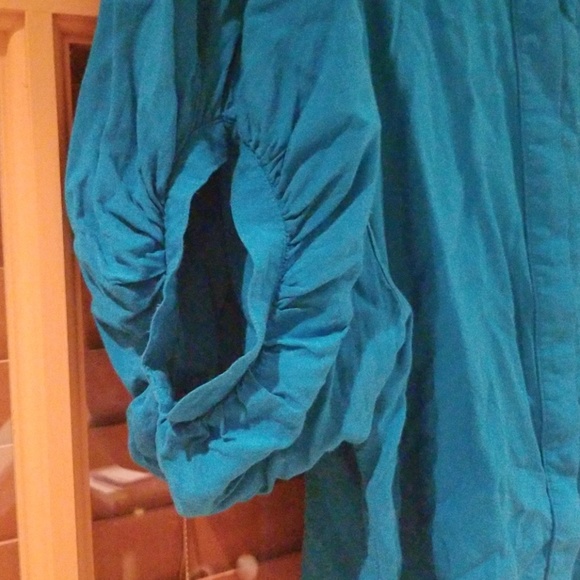 Express turquoise blouse XS EUC - Picture 3 of 5